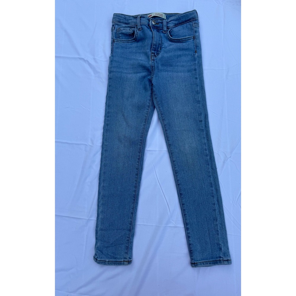 Levis Girls 720 High Rise Super Skinny Jeans Medium Wash Blue Size 6X Regular
